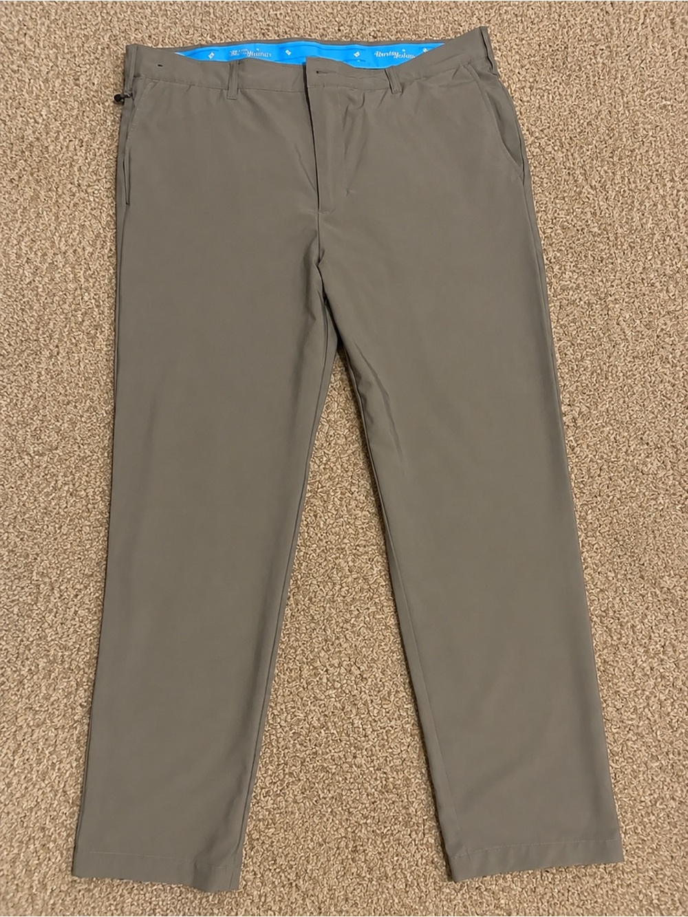 Birdie Bound Golf Pants Men’s 38x30 Gray Performance Stretch Casual Pants